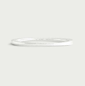 Farrier Silver Thin Hinged Bangle by Anabel Aram
