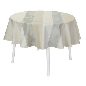 Fleurs Gourmandes Chalk Coated Tablecloth by Le Jacquard Francais