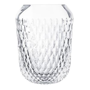Folia Large Vase, Clear by Saint Louis