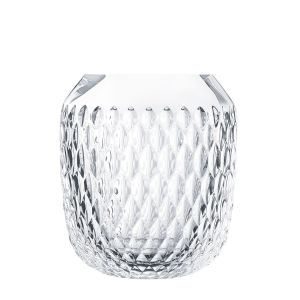 Folia Small Vase, Clear Crystal by Saint Louis