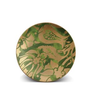 Fortuny Dinnerware Dessert Plates Melagrana Green Set/4 by L'Objet