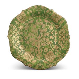 Fortuny Dinnerware Platter Round - Alberelli Green by L'Objet