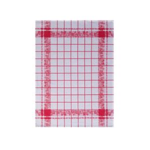 Fraises - Red Tea Towel by Le Jacquard Francais