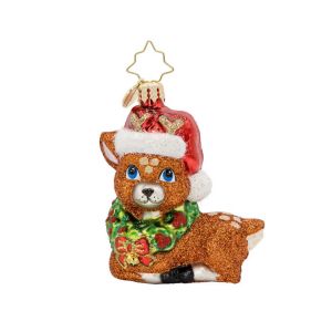 Gem Ornament Fawning Over The Holidays by Christopher Radko