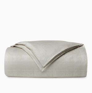 Gianna Beige Full Queen Duvet Cover by Sferra