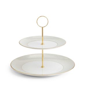 Gio Gold Cake Stand Two-Tier by Wedgwood