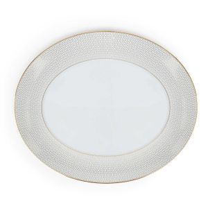 Gio Gold Oval Platter by Wedgwood
