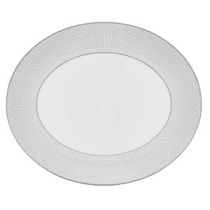 Gio Platinum Oval Platter by Wedgwood