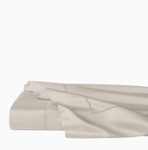 Giotto Bone Full Queen Flat Sheet by Sferra