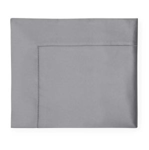 Giotto Slate Full Queen Flat Sheet by Sferra