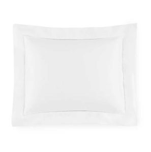 Giotto White Continental Sham by Sferra