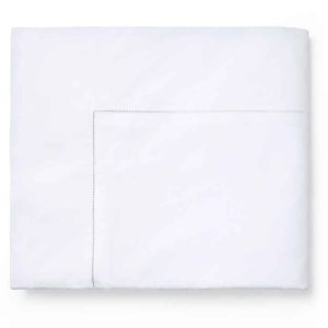 Giza 45 Percale White Queen Duvet Cover by Sferra