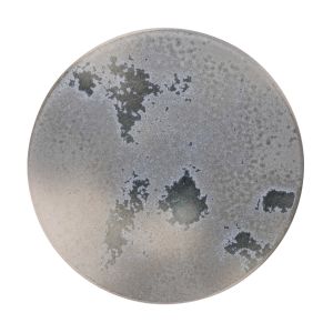 Glaze B White & Soft Blue Large Flat Plate (#6) by KH Wurtz