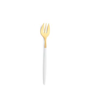 Goa White Gold Oyster Fork by Cutipol