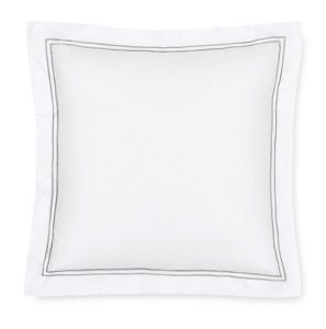 Grande Hotel White/Silver Continental Sham by Sferra