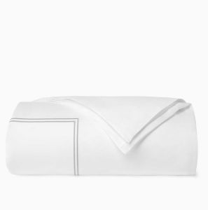 Grande Hotel White/Silver King Duvet Cover by Sferra
