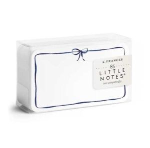 Greeting Card Navy Bow Little Notes by E Frances Paper