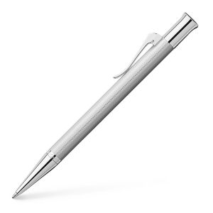 Guilloche Rhodium Ballpoint Pen by Graf Von Faber Castell
