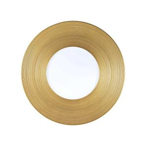 Hemisphere Gold Dinner Plate by Jl Coquet