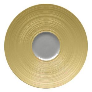 Hemisphere Gold Mise En Bouche Plate by Jl Coquet