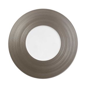 Hemisphere Metallic Grey Charger Plate by Jl Coquet