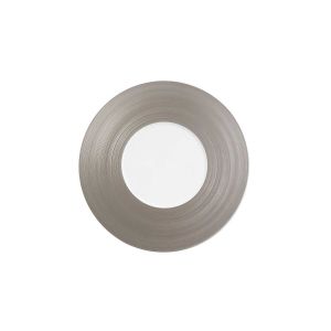 Hemisphere Metallic Grey Dessert Plate by Jl Coquet