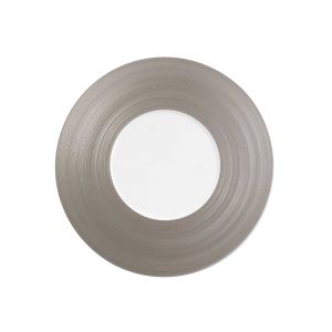 Hemisphere Metallic Grey Dinner Plate by Jl Coquet