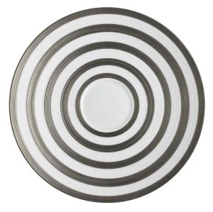 Hemisphere Platinum Stripes Tea Saucer 16,5cm by JL Coquet