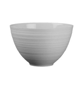 Hemisphere Satin White Bowl Maxi by JL Coquet