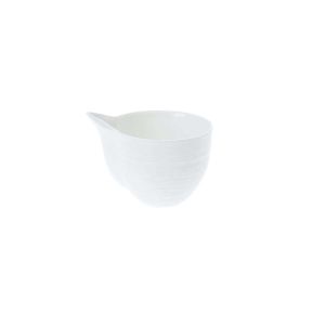 Hemisphere Satin White Creamer by JL Coquet
