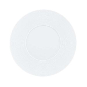 Hemisphere Satin White Dinner by JL Coquet
