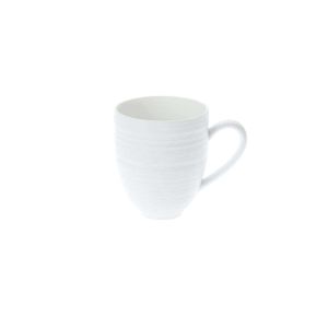 Hemisphere Satin White Mug by JL Coquet