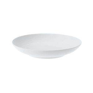Hemisphere Satin White Pasta Plate by JL Coquet