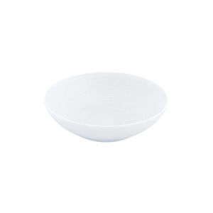 Hemisphere Satin White Soup-Cereal Bowl Small by JL Coquet