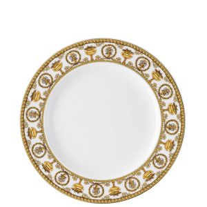 I Love Baroque Bianco Dinner Plate 10 1/2 In by Versace