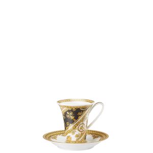 I Love Baroque Coffee Cup & Saucer 6 In by Versace
