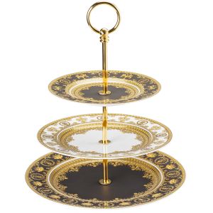 I Love Baroque Etagere 3 Tiers 7, 8 1/2, 10 1/2 In by Versace