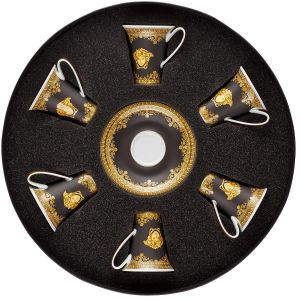 I Love Baroque Nero Ad Cup & Saucer Set/Six Round Hat Box by Versace