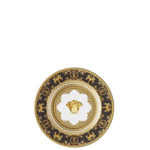 I Love Baroque Nero Bread & Butter Plate by Versace