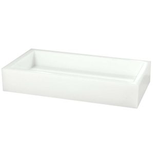 Ice White Flat Towel Holder/Vanity Tray by Mike & Ally