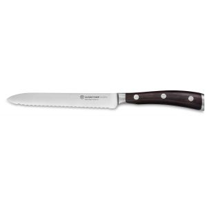 Ikon Wood Serrated Utility Knife 5&quot by Wusthof Trident