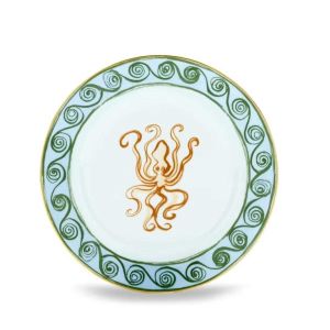 Il Viaggio Di Nettuno Flat Dessert Plate - Terracotta by Ginori