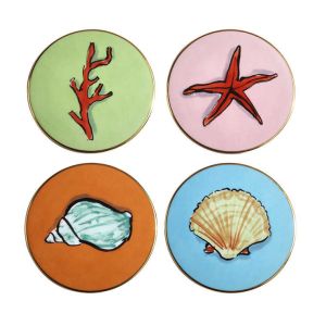 Il Viaggio Di Nettuno Set Of 4 Coasters by Richard Ginori