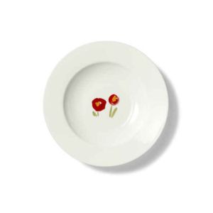 Impression Soup Plate 23 cm Red Poppy by Dibbern