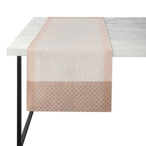 Jardin D'eden Beige Runner by Le Jacquard Francais