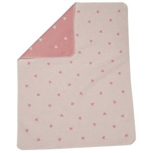 Juwel Baby Blanket All Over Hearts by Fussenegger