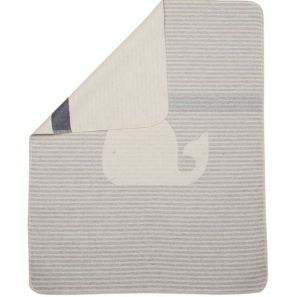 Juwel Baby Blanket Whale Grey by Fussenegger