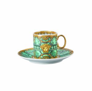 La Scala Del Palazzo Verde Ad Cup & Saucer by Versace