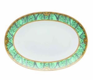 La Scala del Palazzo Verde Platter 13 in by Versace