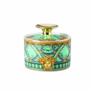 La Scala Del Palazzo Verde Sugar Bowl Covered by Versace